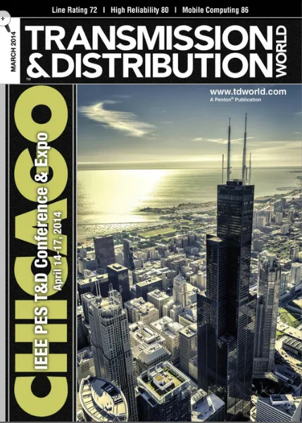 T&D World magazine cover — People's Electric Manages a Tidal Wave of Assets